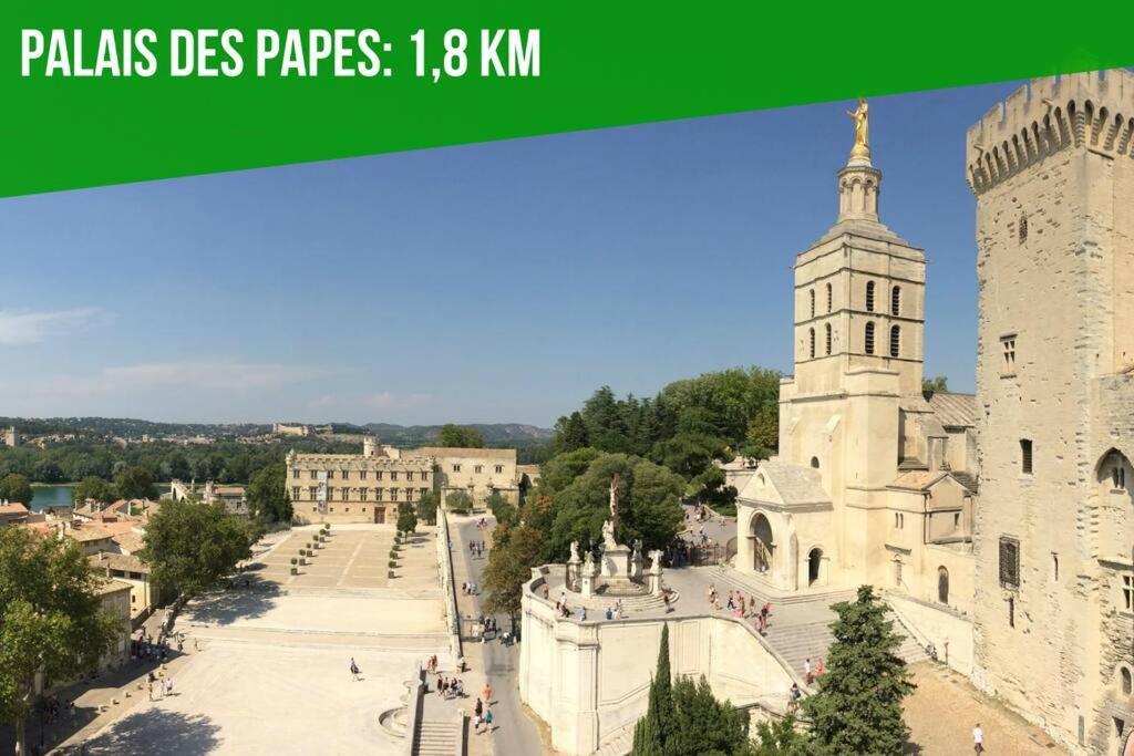 La Glycine - Parking Gratuit - Ac Clim - Cour Prive - Apartment Villeneuve-les-Avignon Ngoại thất bức ảnh