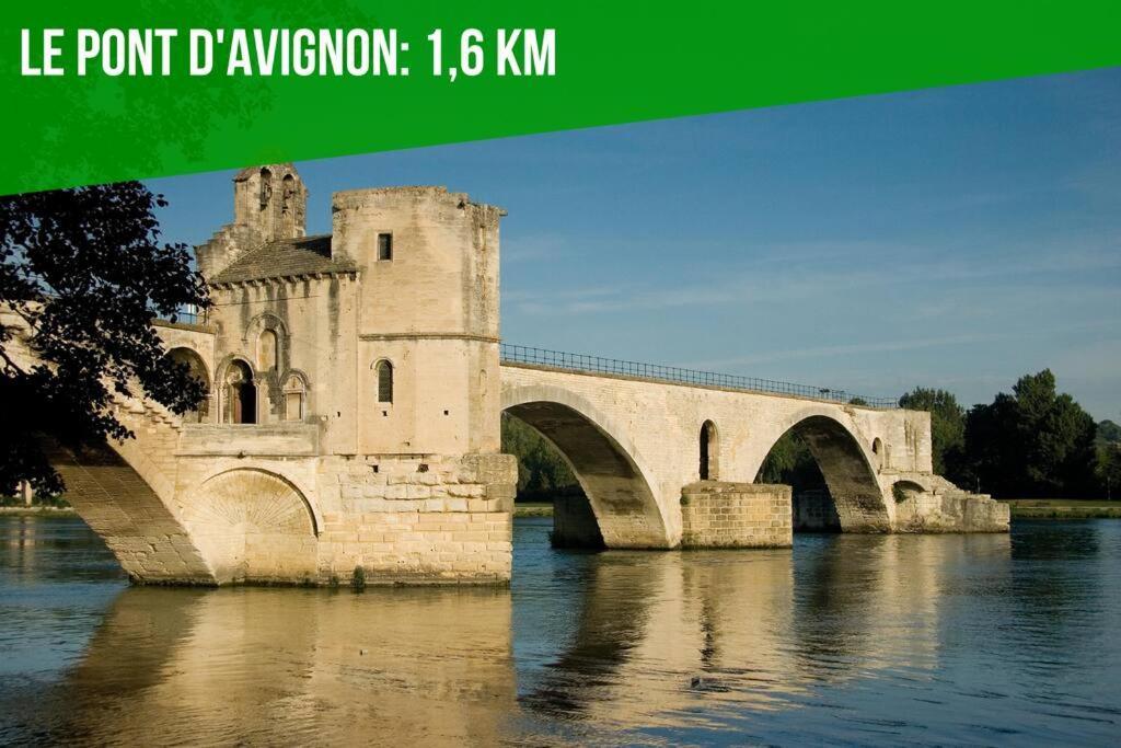 La Glycine - Parking Gratuit - Ac Clim - Cour Prive - Apartment Villeneuve-les-Avignon Ngoại thất bức ảnh
