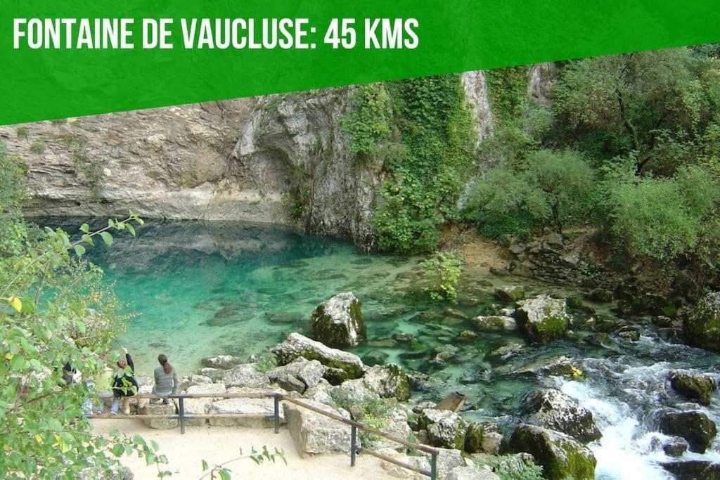 La Glycine - Parking Gratuit - Ac Clim - Cour Prive - Apartment Villeneuve-les-Avignon Ngoại thất bức ảnh